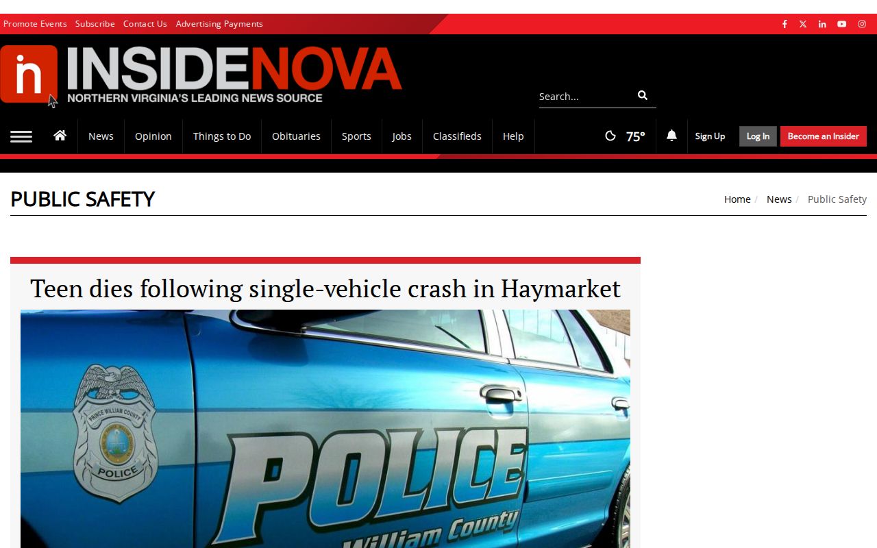 Prince William County regional public safety news coverage